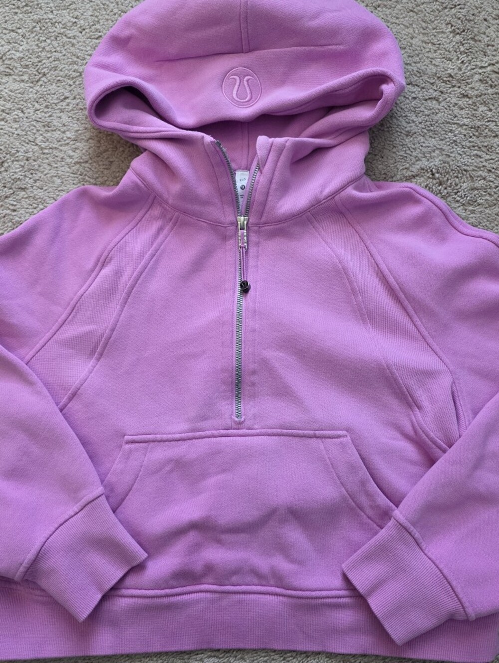 Lululemon Scuba Oversized Half-Zip Hoodie  Dahlia Mauve XS/S